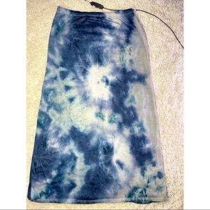 XL blue Tie Dye Rainbow skirts